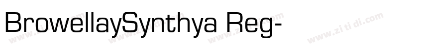 BrowellaySynthya Reg字体转换